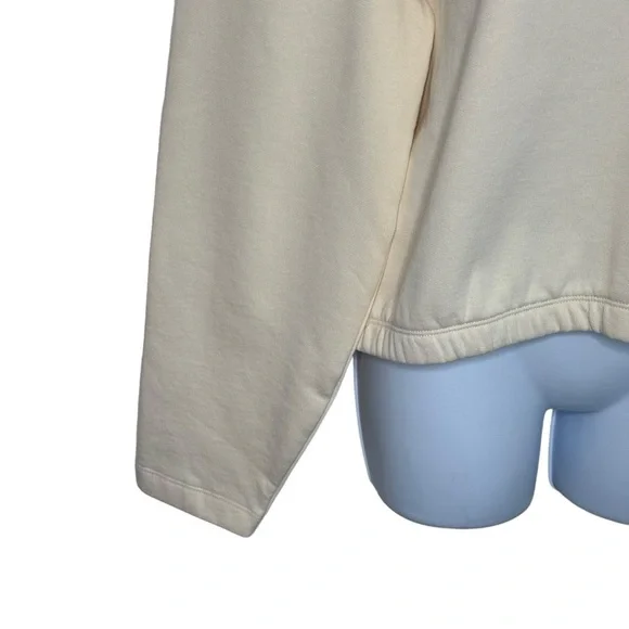 Timberland Womanβs Core + Funnel Neck Sweatshirt In Beige SZ. L - Picture 6 of 14